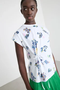 T-shirt con fiocco - Bianco