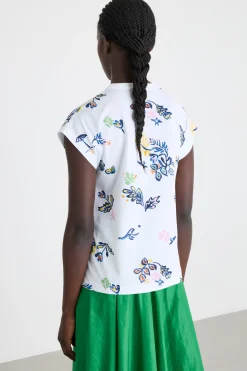 T-shirt con fiocco - Bianco