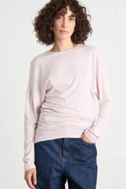 T-shirt con maniche a kimono - Rosa