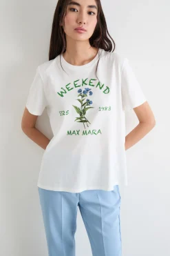 T-shirt con maxi stampa - Bianco Verde