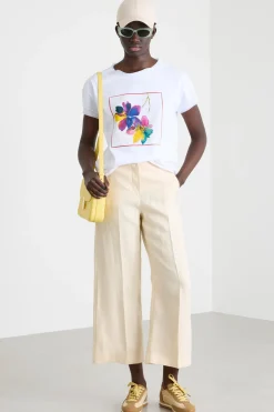 T-shirt con motivo stampato - Bianco