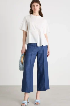 T-shirt con pannelli - Bianco