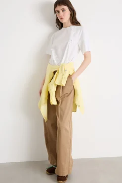 T-shirt con ricami - Bianco