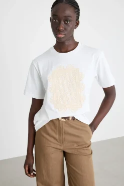 T-shirt con ricamo - Bianco