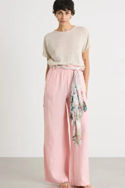 T-shirt con spacchi - Beige