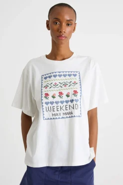 T-shirt con stampa - Bianco