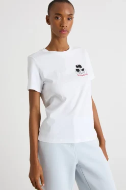 T-shirt con stampa - Bianco