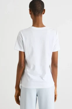 T-shirt con stampa - Bianco