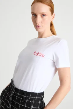 T-shirt con stampa - Bianco
