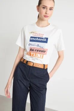 T-shirt con stampa - Bianco