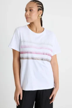 T-shirt con stampa - Bianco