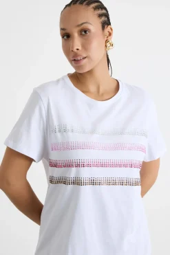 T-shirt con stampa - Bianco