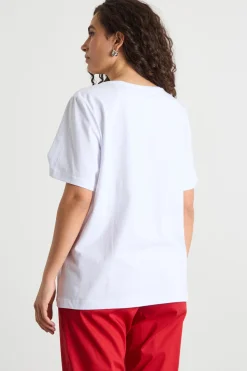 T-shirt con stampa - Bianco