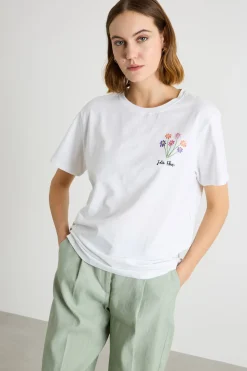 T-shirt con stampa - Bianco