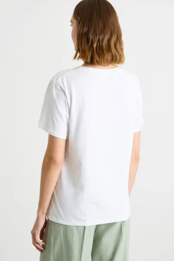 T-shirt con stampa - Bianco