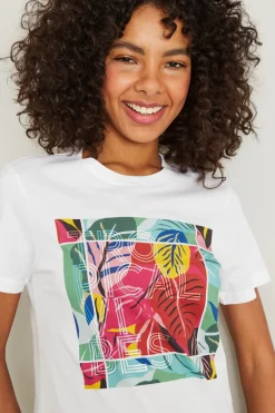 Tshirt con stampa - Bianco