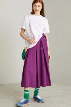 T-shirt con stampa - Bianco Rosa