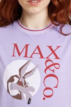 T-shirt con stampa - Lilla