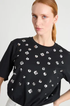 T-shirt con stampa - Nero