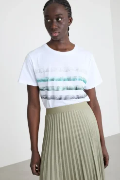 T-shirt con strass - Bianco Blu