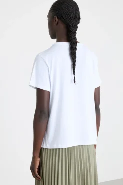 T-shirt con strass - Bianco Blu