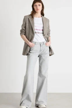 T-shirt con strass - Bianco Rosa