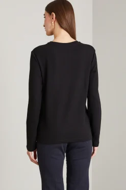 Tshirt con taschino - Nero