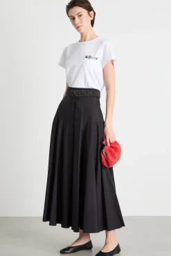 T-shirt con taschino ricamato - Bianco
