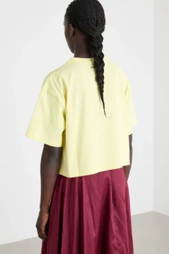 T-shirt cropped - Giallo