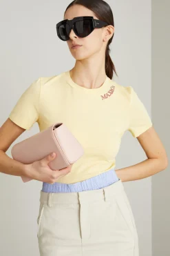 T-shirt cropped - Giallo