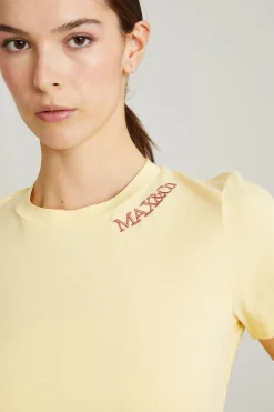 T-shirt cropped - Giallo