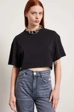 T-shirt cropped - Nero