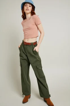 T-shirt cropped - Rosa Pesca