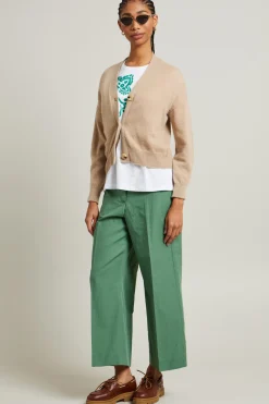 T-shirt di cotone stampata - Bianco Verde