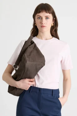 T-shirt dritta in jersey stretch - Rosa