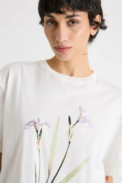 T-shirt girocollo oversize - Bianco