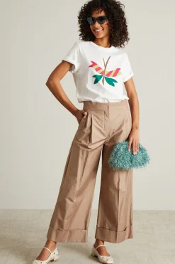 T-shirt in cotone - Bianco Verde