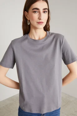 T-shirt in cotone - Grigio