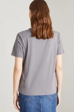 T-shirt in cotone - Grigio