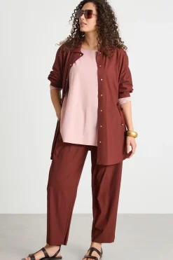 T-shirt in jersey a maniche lunghe - Rosa