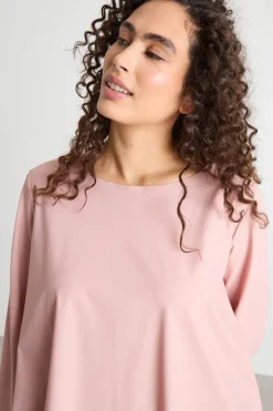T-shirt in jersey a maniche lunghe - Rosa