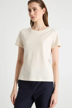 T-shirt in jersey - Avorio
