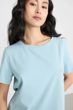 T-shirt in jersey - Azzurro