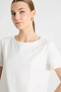 T-shirt in jersey - Bianco