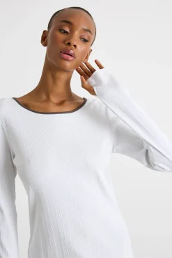T-shirt in jersey - Bianco