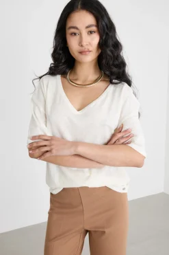 T-shirt in jersey - Bianco