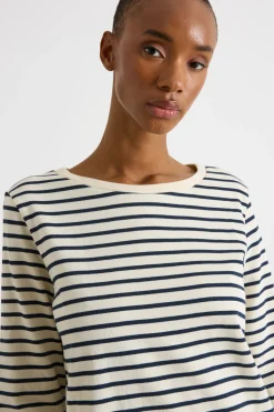 T-shirt in jersey - Bianco Blu