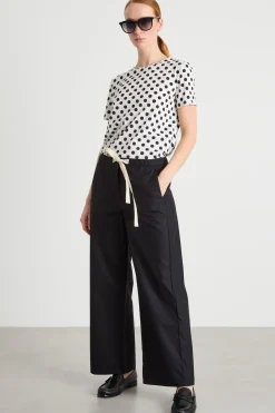 T-shirt in jersey - Bianco Nero