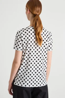 T-shirt in jersey - Bianco Nero