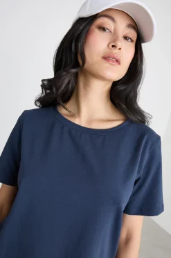 T-shirt in jersey - Blu